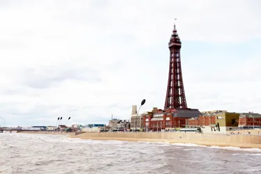 Blackpool Tower with Sea