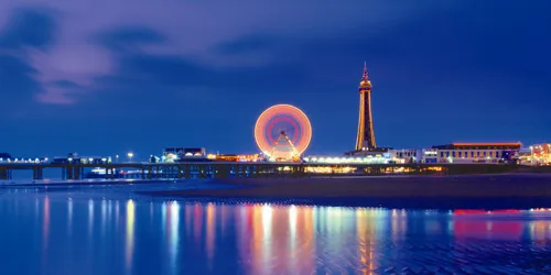 Blackpool Tower Illuminations at Night